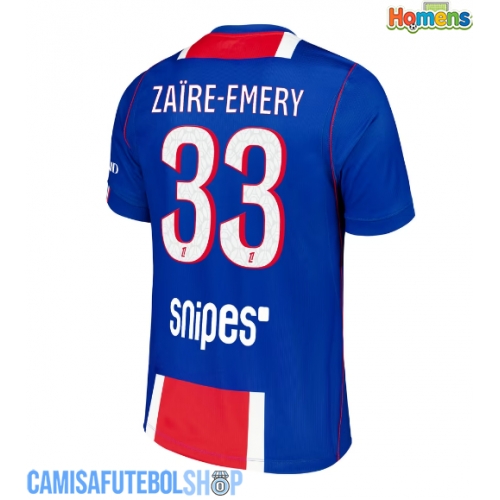Camisa de time de futebol Paris Saint-Germain Warren Zaire-Emery #33 Replicas 1º Equipamento 2026-27 Manga Curta